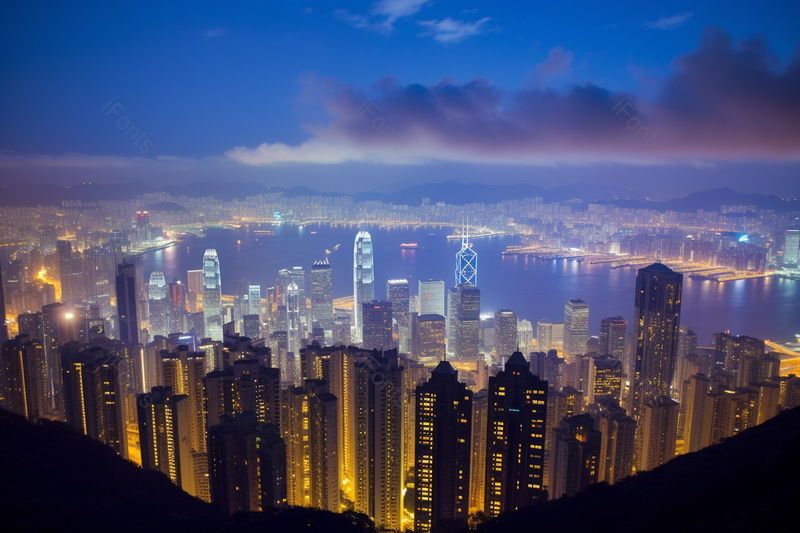 素材元素城市建筑夜景美丽宽阔的高楼大厦,高清,摄影图,摄影图片,图片大全,摄影图免费下载
